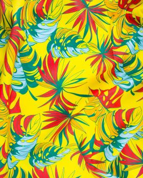 Polynesian fabric API Yellow - Tissushop